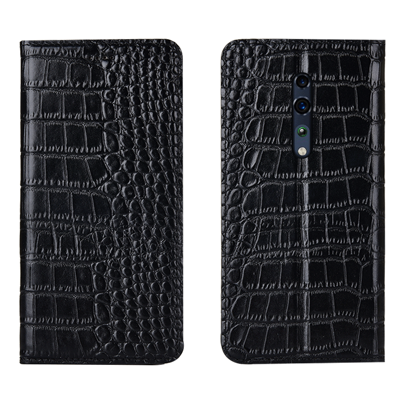 Étui Oppo Reno Z Protection Téléphone Portable Grand, Coque Oppo Reno Z Modèle Fleurie Crocodile