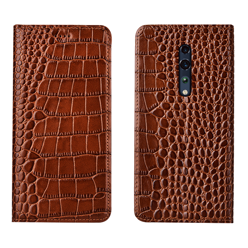 Étui Oppo Reno Z Protection Téléphone Portable Grand, Coque Oppo Reno Z Modèle Fleurie Crocodile