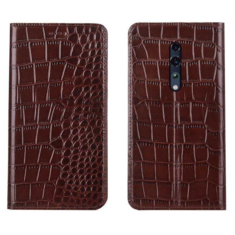 Étui Oppo Reno Z Protection Téléphone Portable Grand, Coque Oppo Reno Z Modèle Fleurie Crocodile