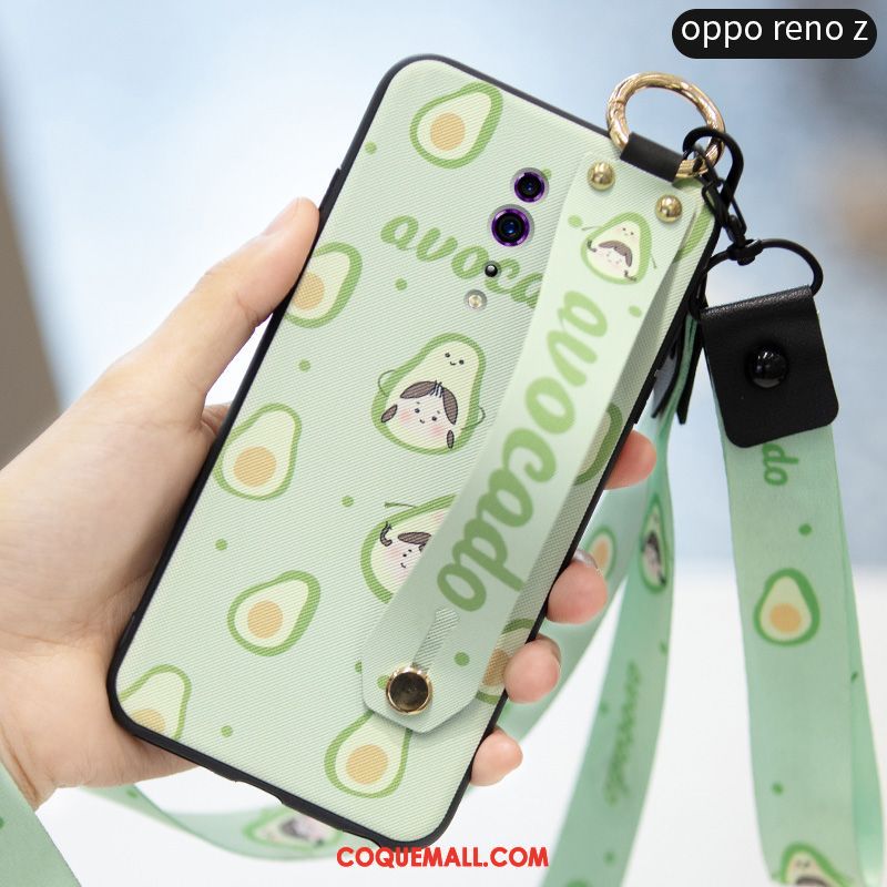 Étui Oppo Reno Z Silicone Incassable Frais, Coque Oppo Reno Z Cœur Tout Compris