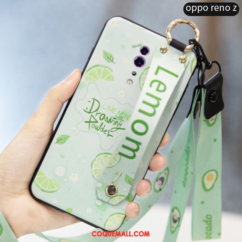 Étui Oppo Reno Z Silicone Incassable Frais, Coque Oppo Reno Z Cœur Tout Compris