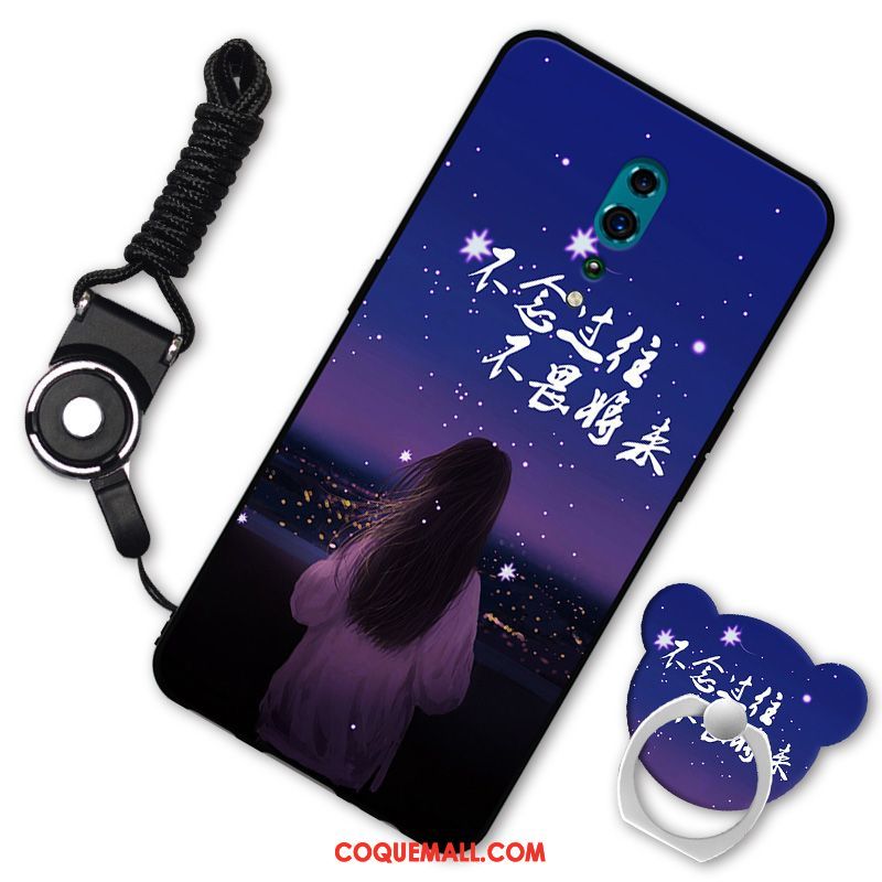 Étui Oppo Reno Z Silicone Support Téléphone Portable, Coque Oppo Reno Z Protection Ornements Suspendus