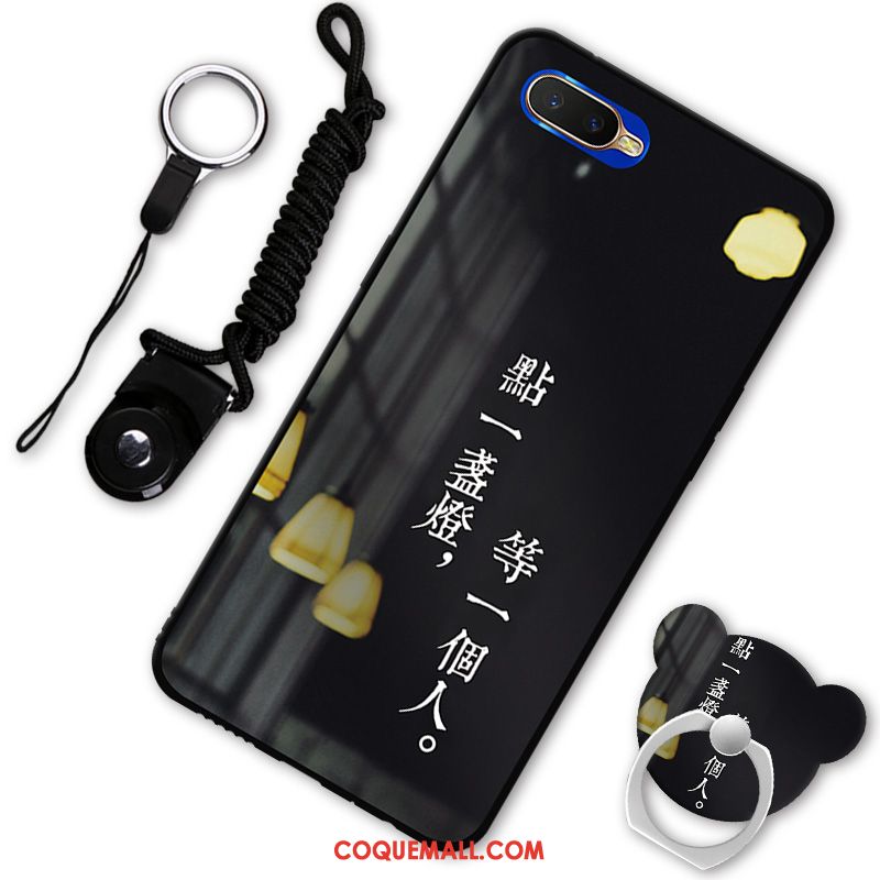 Étui Oppo Rx17 Neo Incassable Noir Fluide Doux, Coque Oppo Rx17 Neo Téléphone Portable