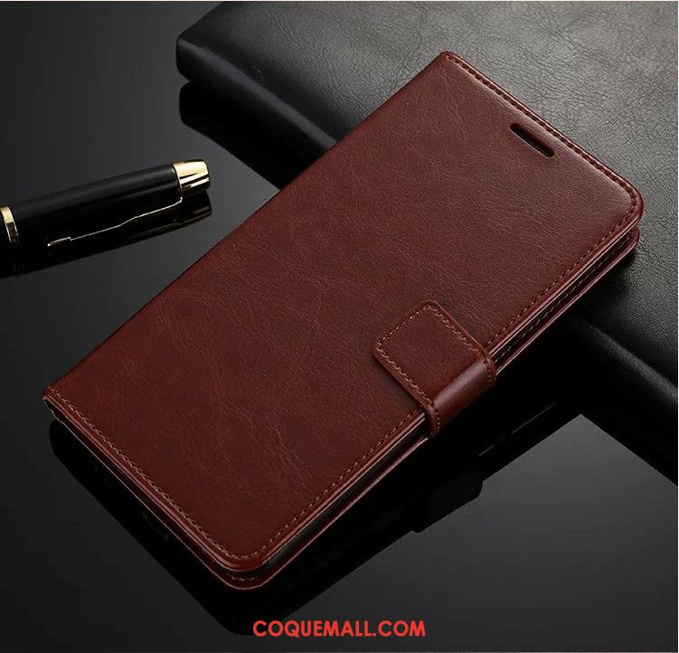 Étui Oppo Rx17 Neo Portefeuille Incassable Blanc, Coque Oppo Rx17 Neo Fluide Doux Protection