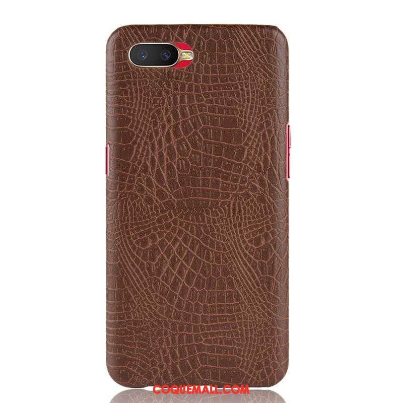 Étui Oppo Rx17 Neo Protection Crocodile Cuir, Coque Oppo Rx17 Neo Modèle Fleurie Bleu