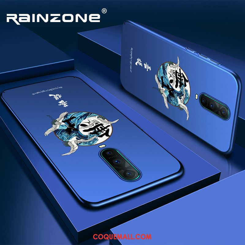 Étui Oppo Rx17 Pro Téléphone Portable Incassable Net Rouge, Coque Oppo Rx17 Pro Bleu Marque De Tendance