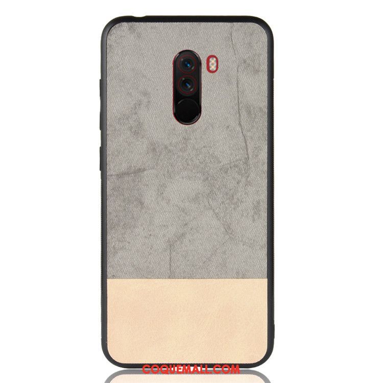 Étui Pocophone F1 Créatif Couture Couleurs Petit, Coque Pocophone F1 Tout Compris Protection Beige