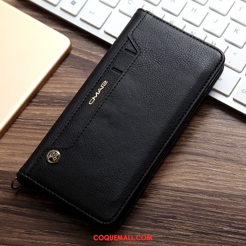 Étui Pocophone F1 Gris Business Cuir Véritable, Coque Pocophone F1 Téléphone Portable Étui En Cuir