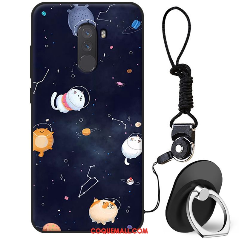 Étui Pocophone F1 Incassable Simple Petit, Coque Pocophone F1 Frais Fluide Doux Beige