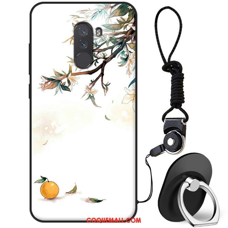 Étui Pocophone F1 Incassable Simple Petit, Coque Pocophone F1 Frais Fluide Doux Beige