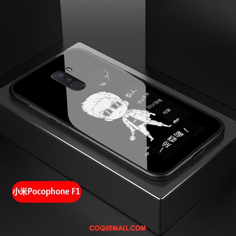 Étui Pocophone F1 Net Rouge Petit Difficile, Coque Pocophone F1 Tout Compris Téléphone Portable Beige