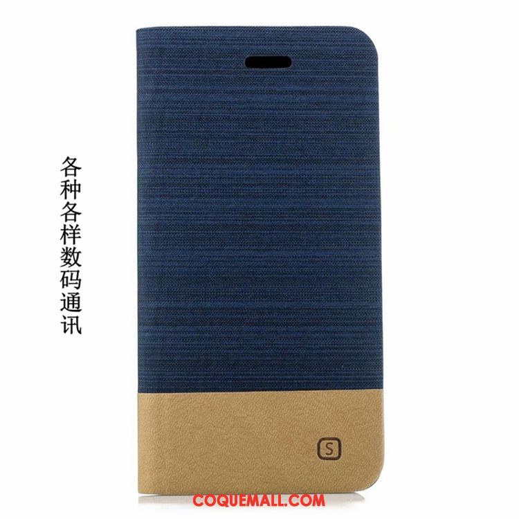 Étui Pocophone F1 Petit Téléphone Portable Bleu, Coque Pocophone F1 Étui En Cuir Beige