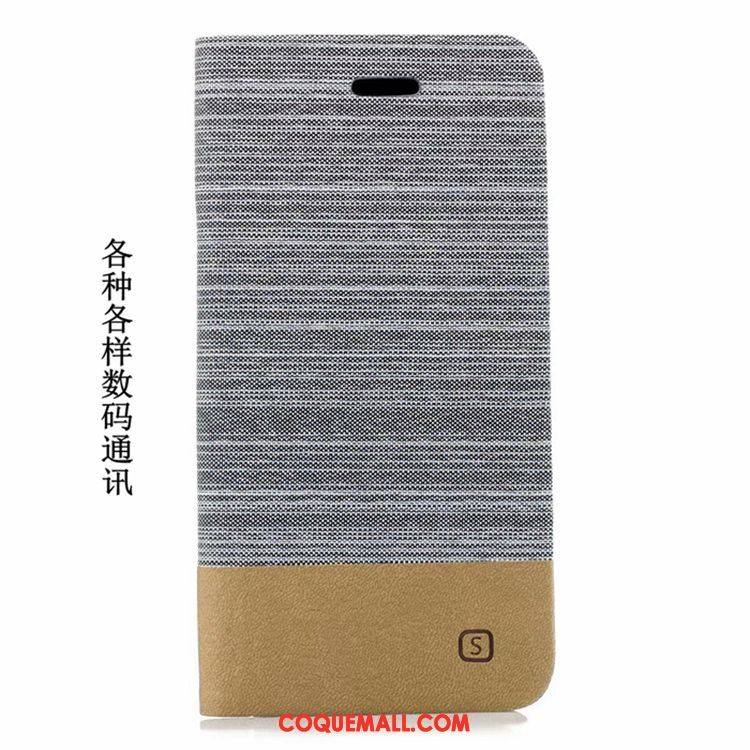 Étui Pocophone F1 Petit Téléphone Portable Bleu, Coque Pocophone F1 Étui En Cuir Beige