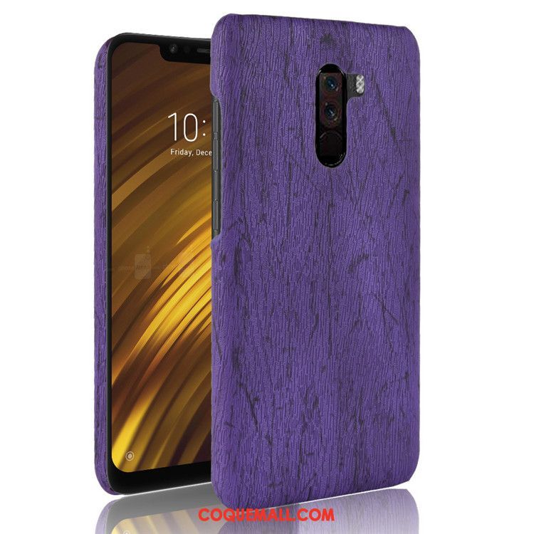 Étui Pocophone F1 Protection Couvercle Arrière Petit, Coque Pocophone F1 Rouge Difficile Beige