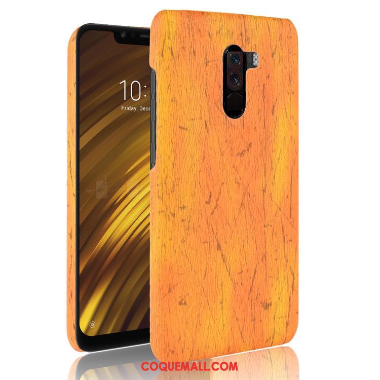 Étui Pocophone F1 Protection Couvercle Arrière Petit, Coque Pocophone F1 Rouge Difficile Beige