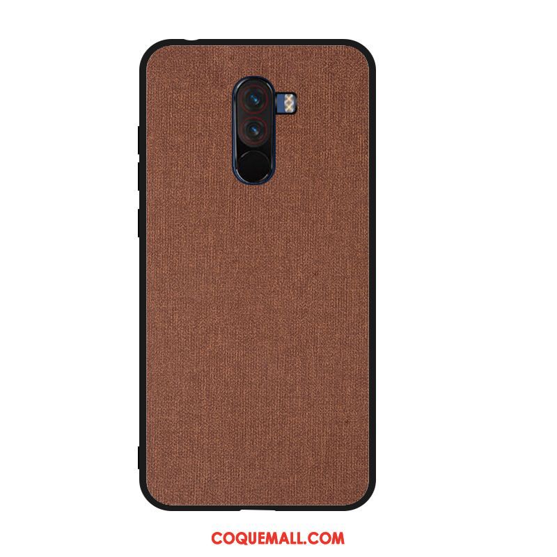 Étui Pocophone F1 Protection Nouveau Petit, Coque Pocophone F1 Fluide Doux Téléphone Portable Beige