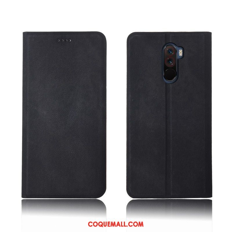 Étui Pocophone F1 Silicone Bleu Denim, Coque Pocophone F1 Fluide Doux Nouveau Beige