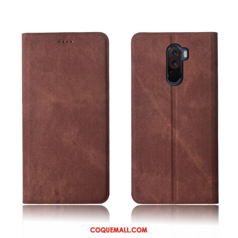 Étui Pocophone F1 Silicone Bleu Denim, Coque Pocophone F1 Fluide Doux Nouveau Beige