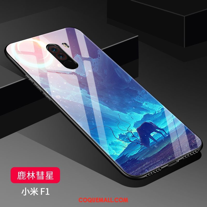 Étui Pocophone F1 Tout Compris Silicone Protection, Coque Pocophone F1 Fluide Doux Verre Beige