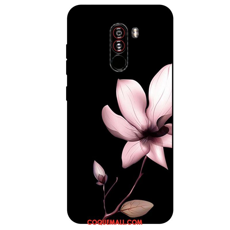 Étui Pocophone F1 Tout Compris Téléphone Portable Silicone, Coque Pocophone F1 Violet Petit Beige