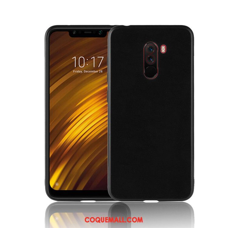 Étui Pocophone F1 Velours Europe Protection, Coque Pocophone F1 Téléphone Portable Gris Beige