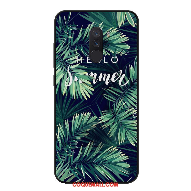 Étui Pocophone F1 Vert Petit Incassable, Coque Pocophone F1 Noir Fluide Doux Beige