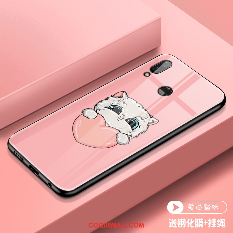 Étui Redmi 7 Créatif Rose Marque De Tendance, Coque Redmi 7 Petit Téléphone Portable Beige