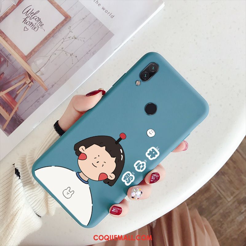 Étui Redmi 7 Cœur Nouveau Protection, Coque Redmi 7 Silicone Tout Compris Beige