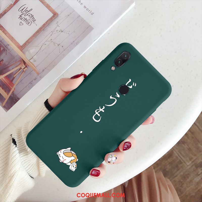 Étui Redmi 7 Cœur Nouveau Protection, Coque Redmi 7 Silicone Tout Compris Beige