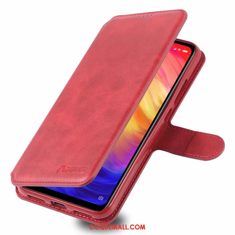 Étui Redmi 7 En Cuir Téléphone Portable Support, Coque Redmi 7 Ornements Suspendus Silicone Beige