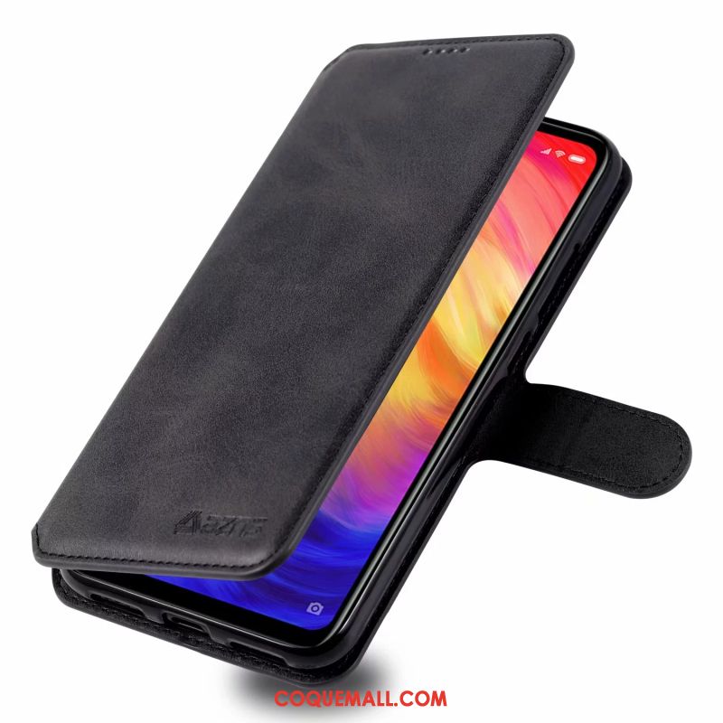 Étui Redmi 7 En Cuir Téléphone Portable Support, Coque Redmi 7 Ornements Suspendus Silicone Beige