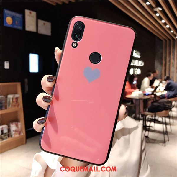 Étui Redmi 7 Marque De Tendance Tout Compris Rouge, Coque Redmi 7 Charmant Créatif Beige