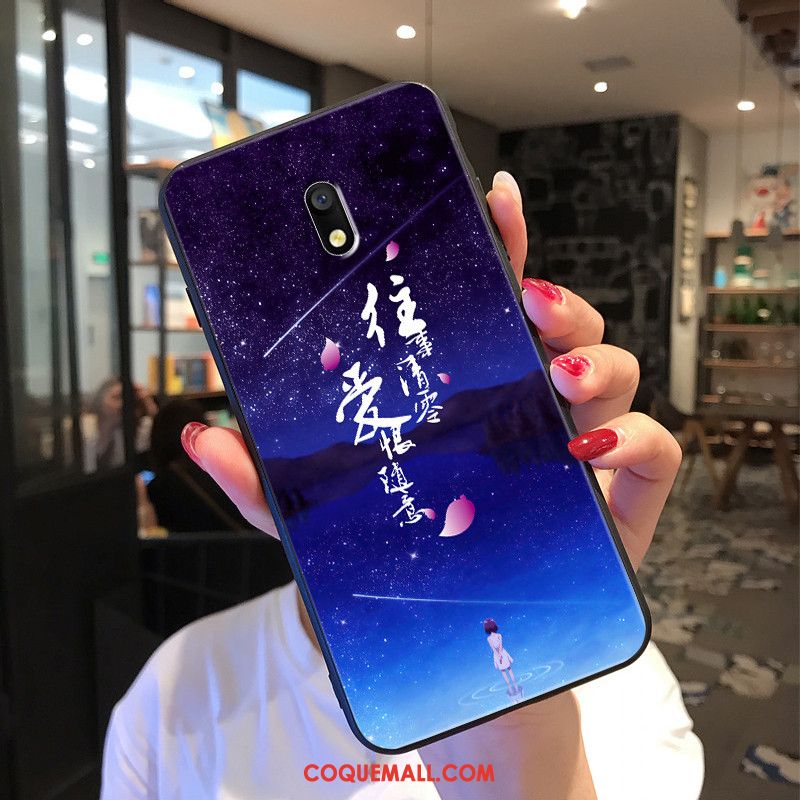 Étui Redmi 8a Bleu Mode Tout Compris, Coque Redmi 8a Protection Rouge Beige