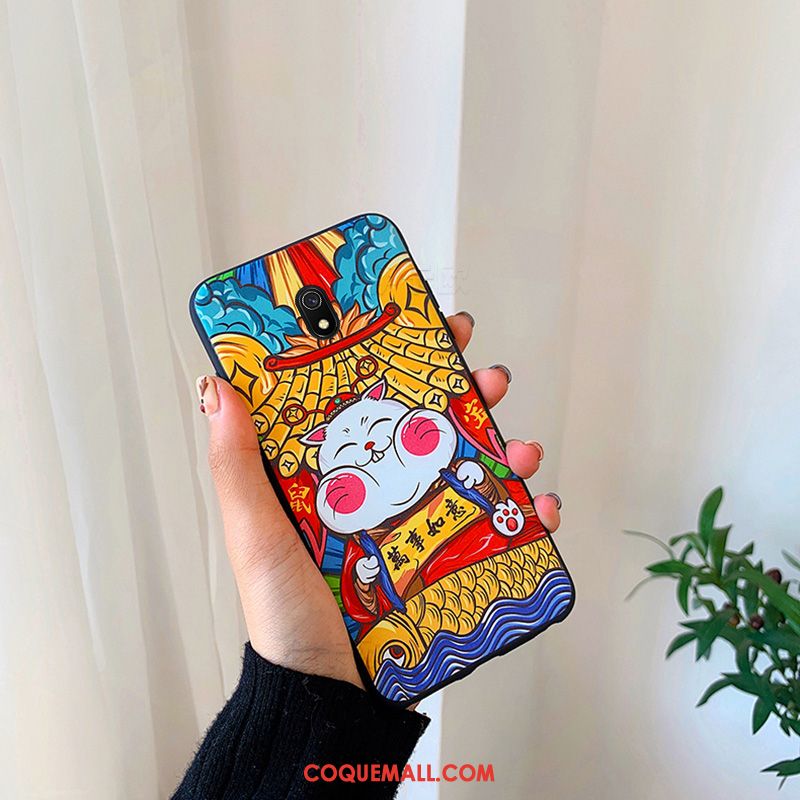 Étui Redmi 8a Dessin Animé Incassable Téléphone Portable, Coque Redmi 8a Amoureux Fluide Doux Beige