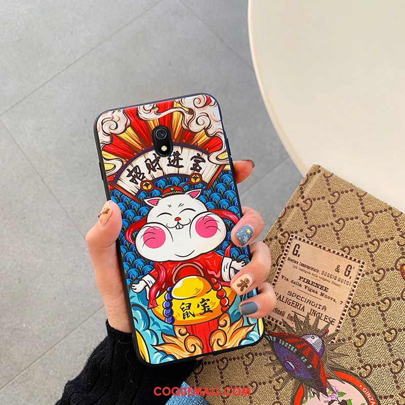 Étui Redmi 8a Dessin Animé Incassable Téléphone Portable, Coque Redmi 8a Amoureux Fluide Doux Beige