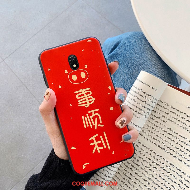 Étui Redmi 8a Dessin Animé Incassable Téléphone Portable, Coque Redmi 8a Amoureux Fluide Doux Beige