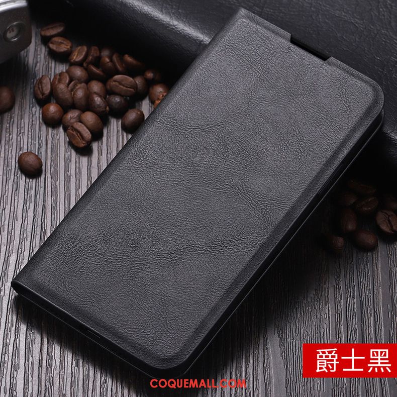 Étui Redmi 8a Incassable Cuir Véritable Tout Compris, Coque Redmi 8a En Cuir Protection Beige