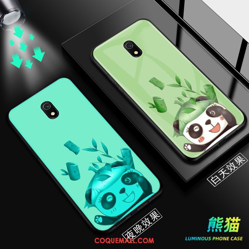 Étui Redmi 8a Lumineuses Dessin Animé Petit, Coque Redmi 8a Protection Noir Beige