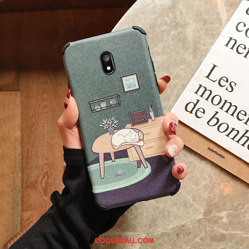 Étui Redmi 8a Membrane Tendance Charmant, Coque Redmi 8a Téléphone Portable Créatif Beige