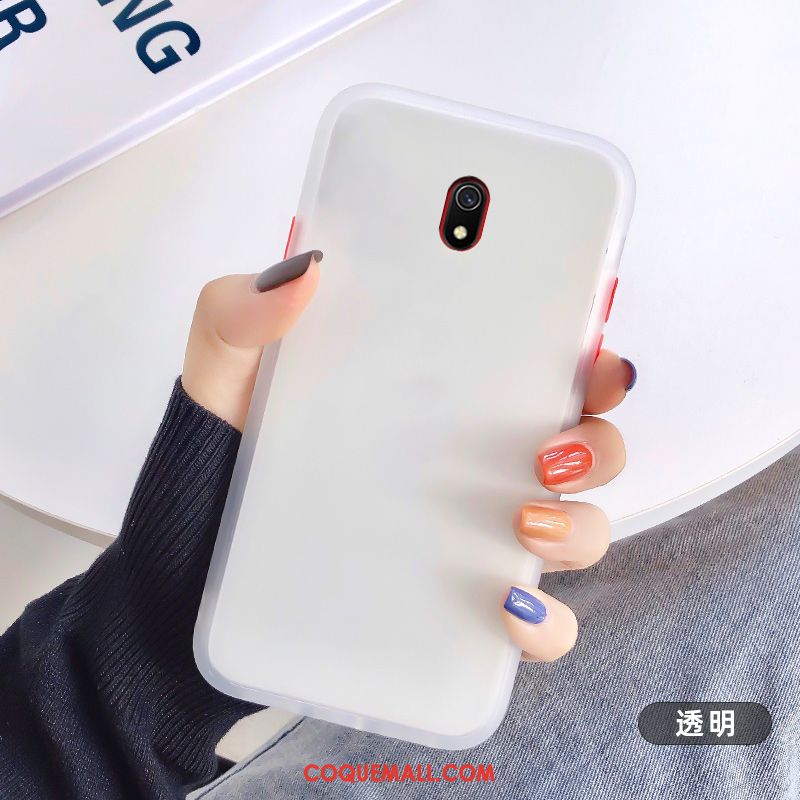 Étui Redmi 8a Mode Fluide Doux Tendance, Coque Redmi 8a Net Rouge Légères Beige