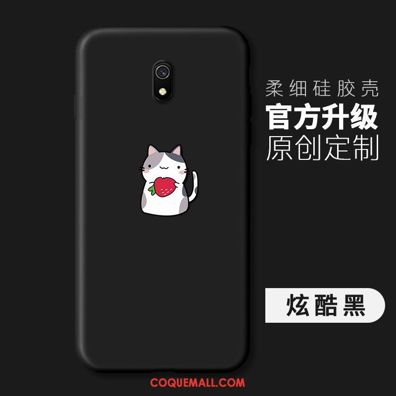 Étui Redmi 8a Mode Net Rouge Fluide Doux, Coque Redmi 8a Tendance Protection Beige