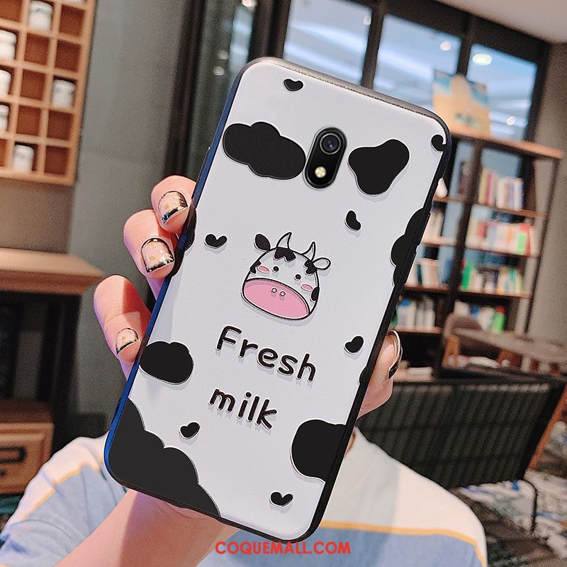 Étui Redmi 8a Petit Délavé En Daim Vert, Coque Redmi 8a Téléphone Portable Protection Beige