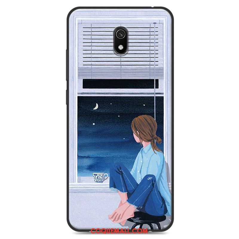 Étui Redmi 8a Rouge Tout Compris Fluide Doux, Coque Redmi 8a Téléphone Portable Silicone Beige