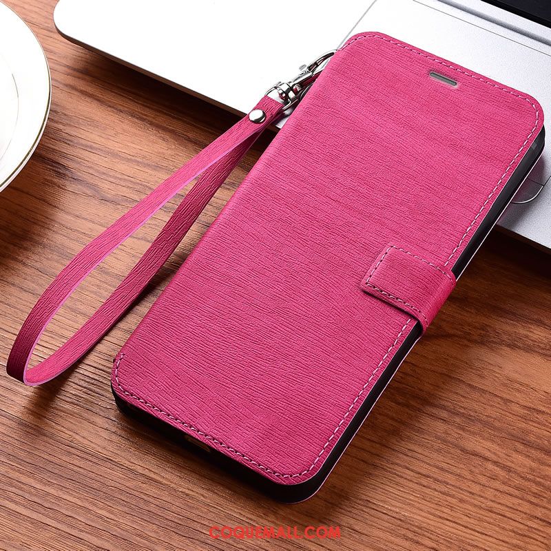 Étui Redmi 8a Tout Compris Or En Cuir, Coque Redmi 8a Rouge Fluide Doux Beige