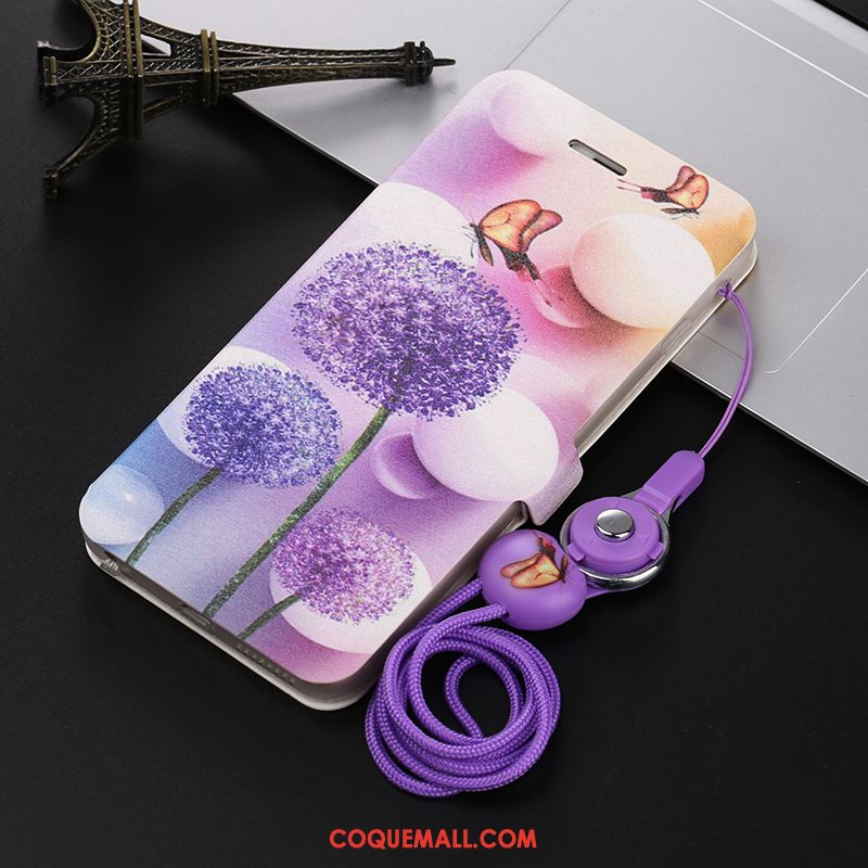 Étui Redmi 8a Tout Compris Personnalité Incassable, Coque Redmi 8a Violet Fluide Doux Beige