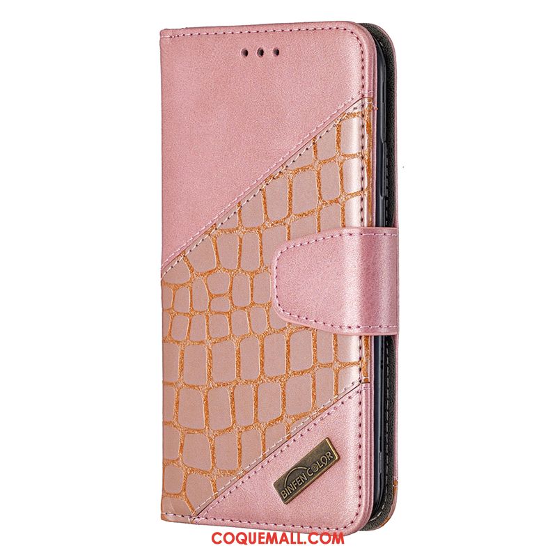 Étui Redmi 9 En Cuir Téléphone Portable Nouveau, Coque Redmi 9 Rouge Rose Beige