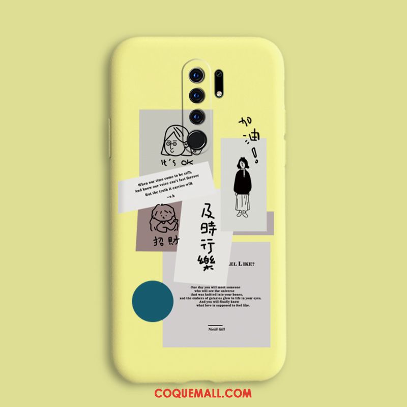 Étui Redmi 9 Nouveau Tout Compris Vert, Coque Redmi 9 Protection Très Mince Beige