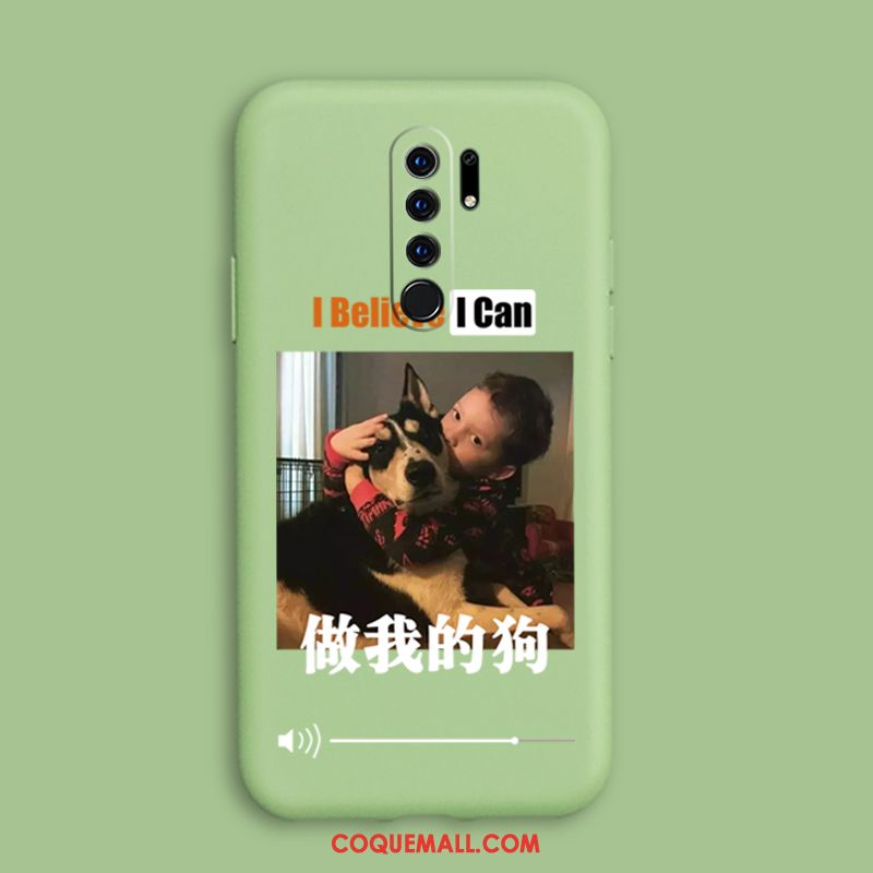 Étui Redmi 9 Or Vert Protection, Coque Redmi 9 Silicone Fluide Doux Beige