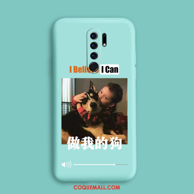 Étui Redmi 9 Or Vert Protection, Coque Redmi 9 Silicone Fluide Doux Beige