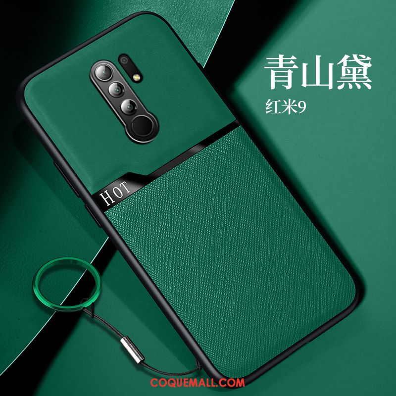 Étui Redmi 9 Petit Anneau Incassable, Coque Redmi 9 Très Mince Silicone Beige